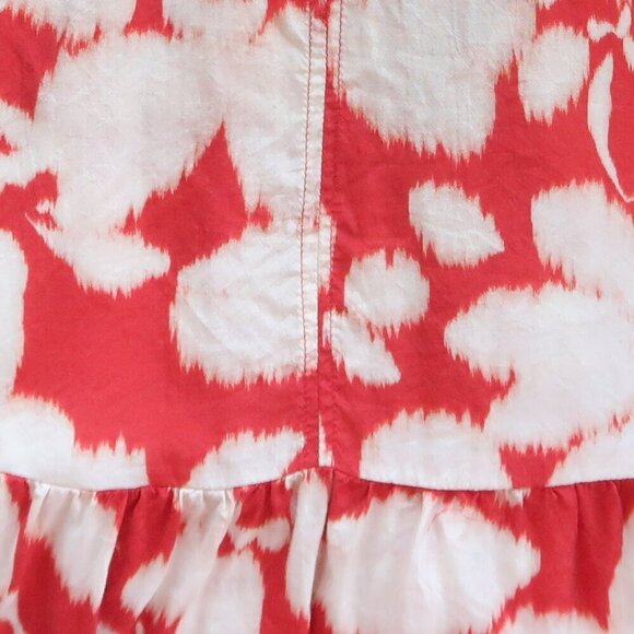 Velvet by Graham and Spencer Anthropologie Burnt Orange Abstract Floral Dress S - Picture 5 of 6